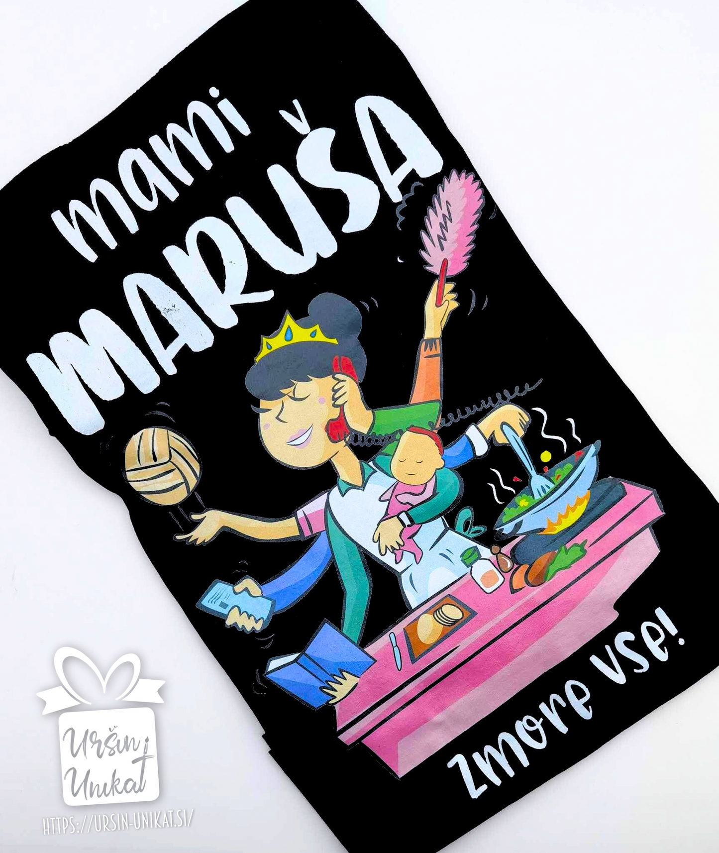Bombažna majica “Mami zmore vse”