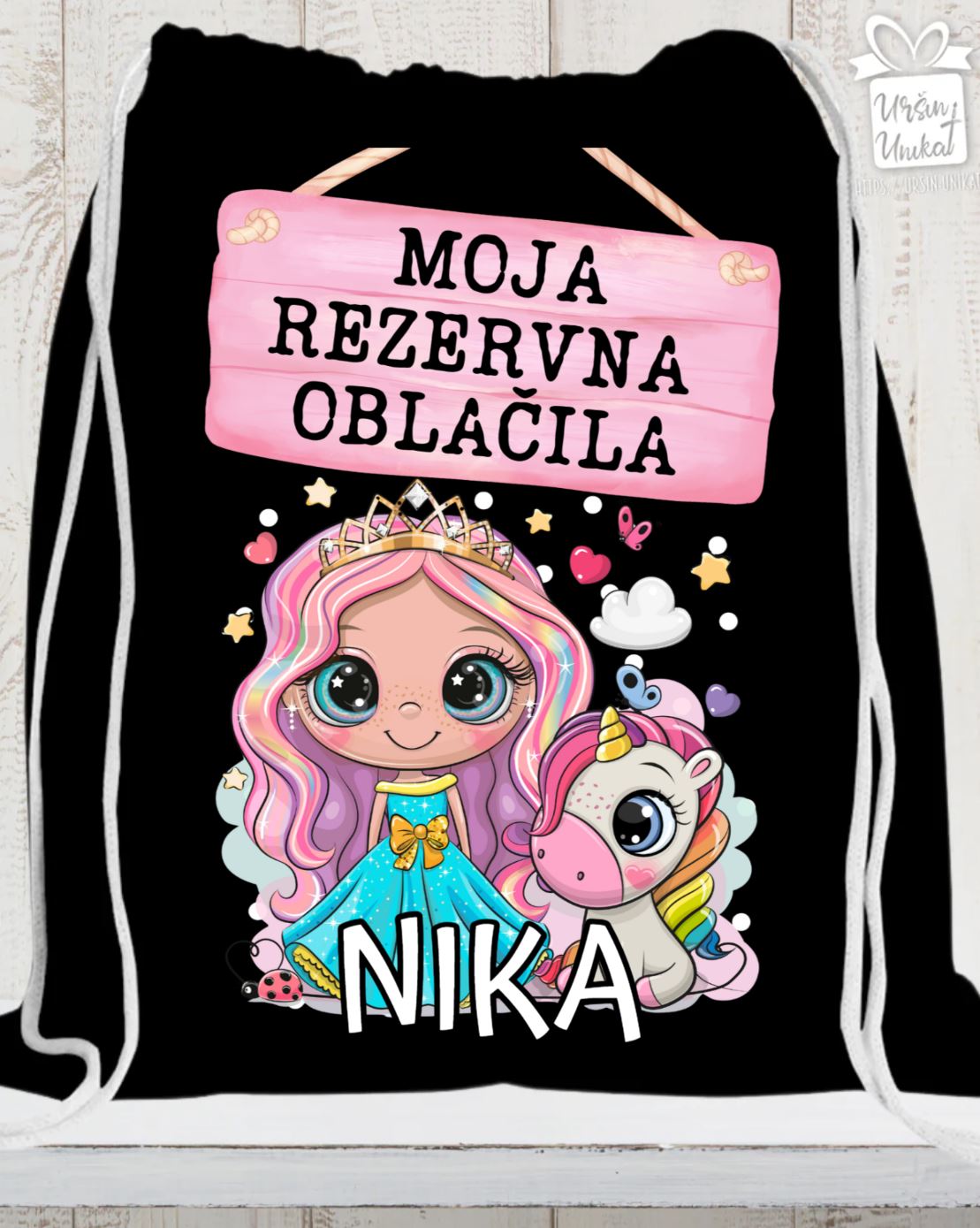 ČRNA VREČA - PPRINCESKA IN SAMOROG - REZERVNA OBLAČILA