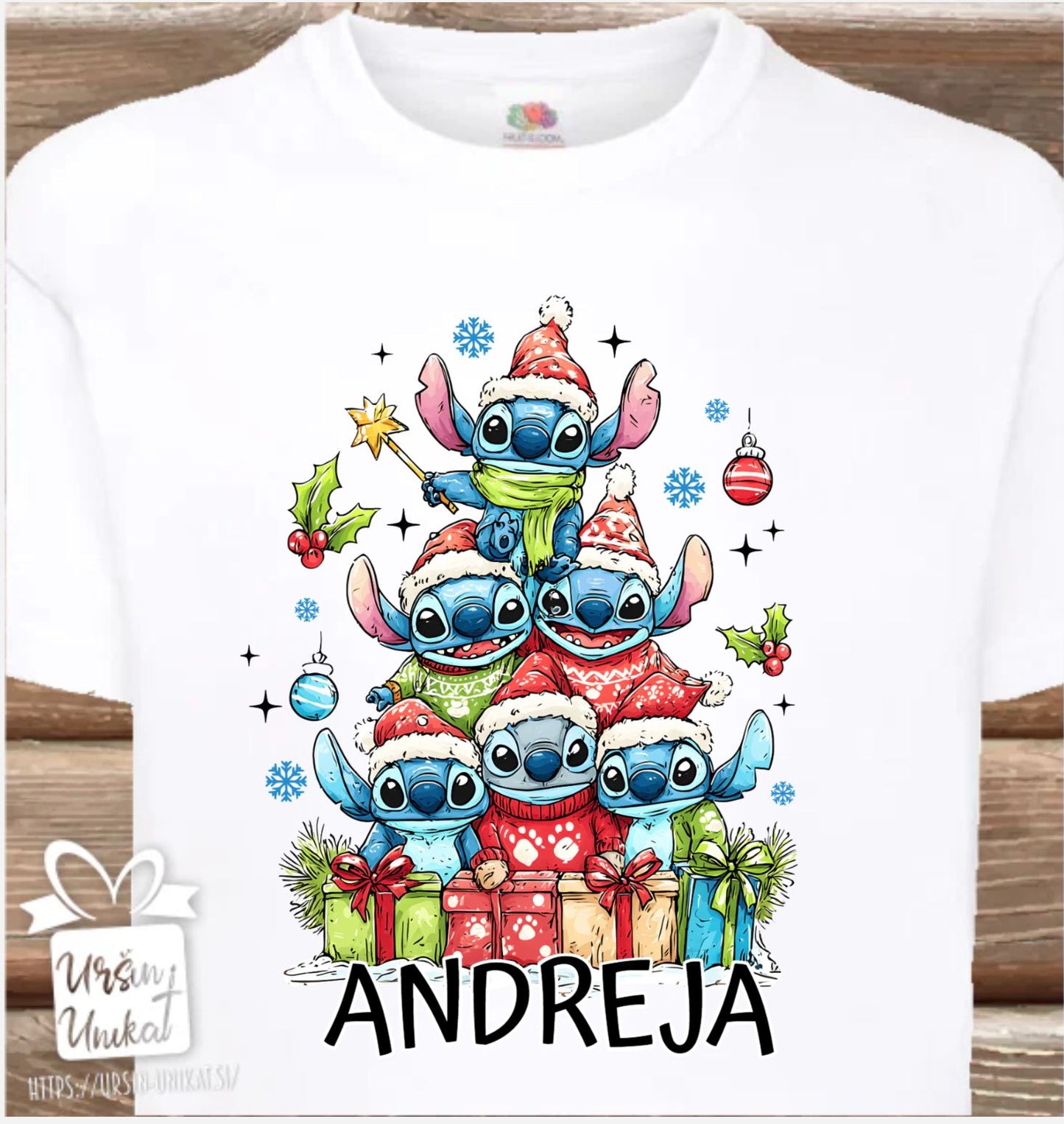Otroška majica "STICH- ŽVERCA" Božično darilo - VEČ BARV IN MOŽNOSTI