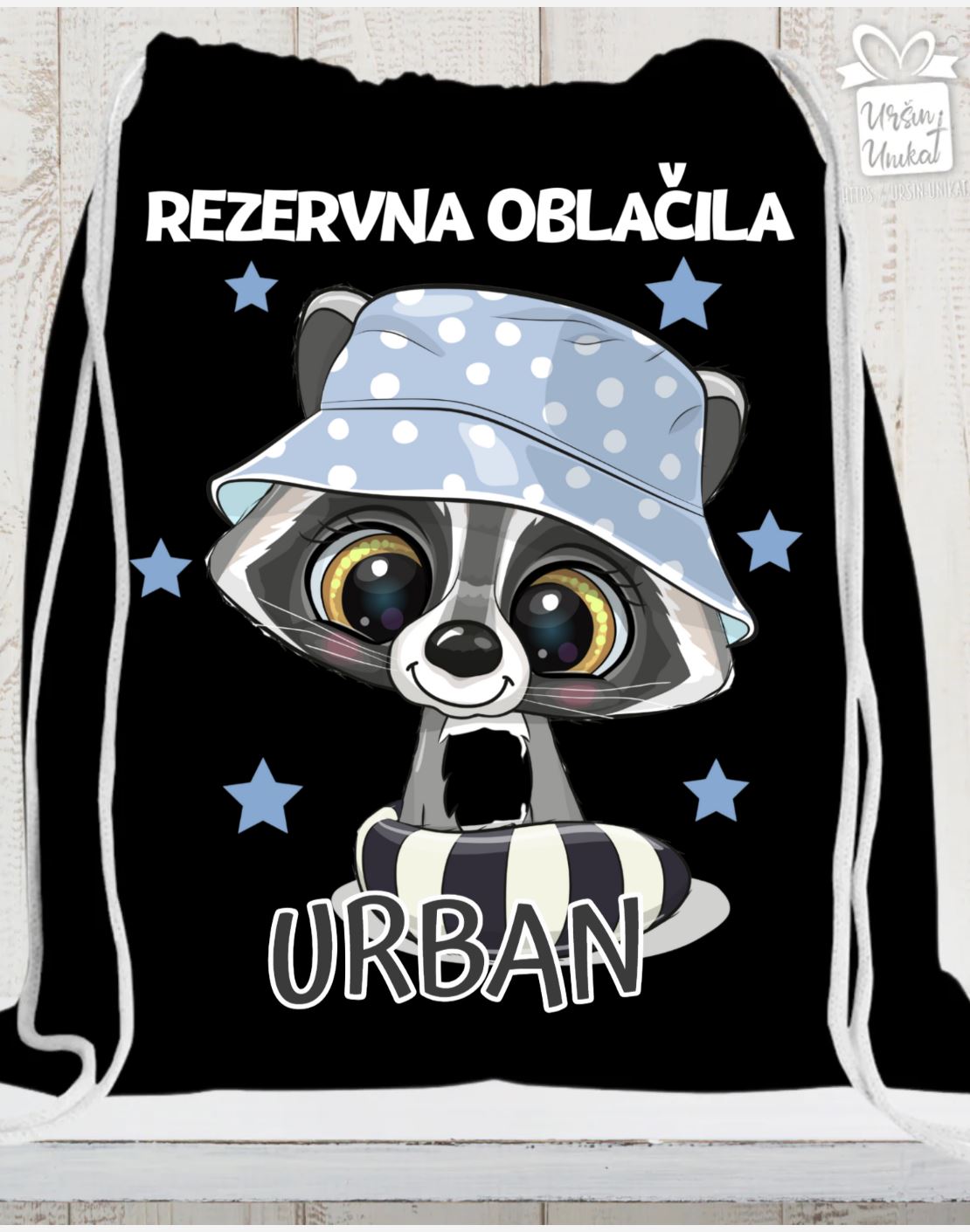 ČRNA VREČA - rakun ali rakunčica - REZERVNA OBLAČILA