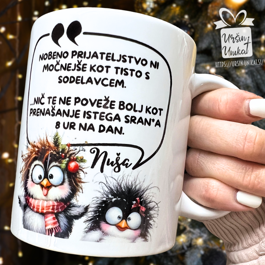 Božično darilo za sodelavce - skodelica “modrost”