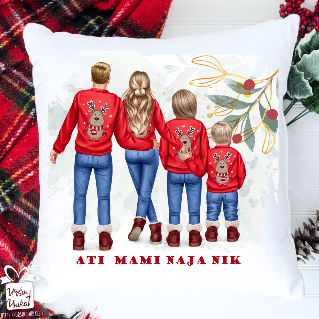 DRUŽINSKA BOŽIČNA BLAZINA - VEČ MOŽNOSTI