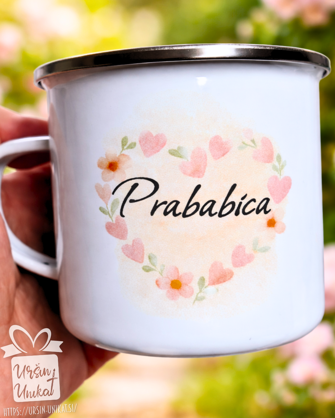 Emajlirana skodelica "Prababica"