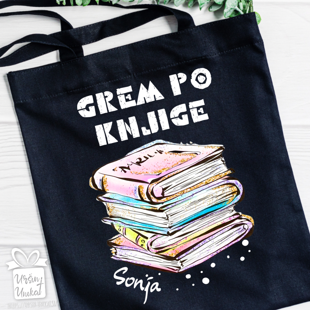 NAKUPOVALNA VREČA - “Grem po knjige”