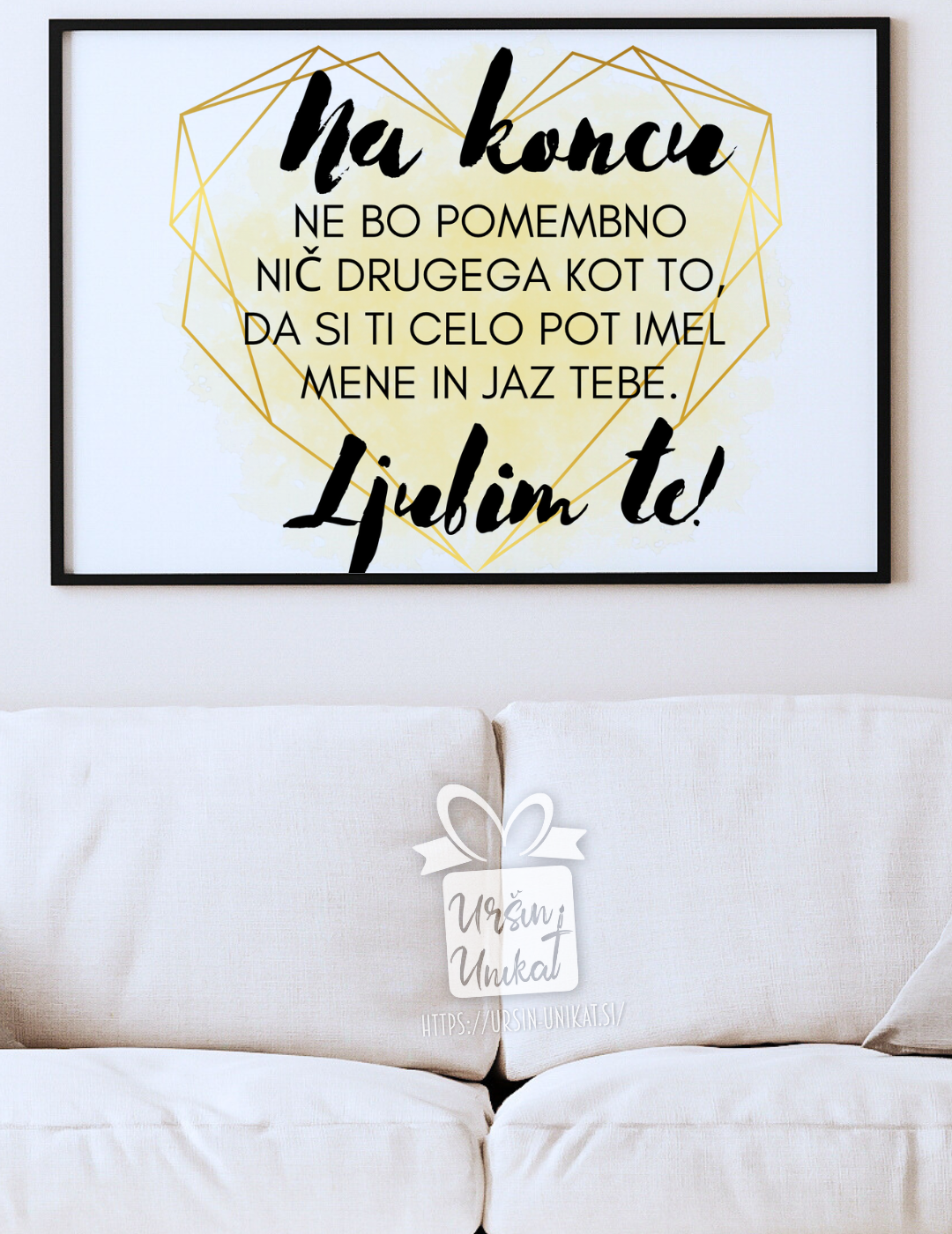 STENSKA GRAFIKA - "LJUBIM TE"