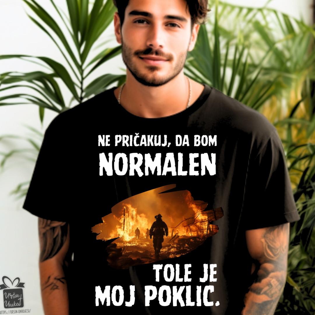 Bombažna majica “GASILEC/GASILKA” - darilo