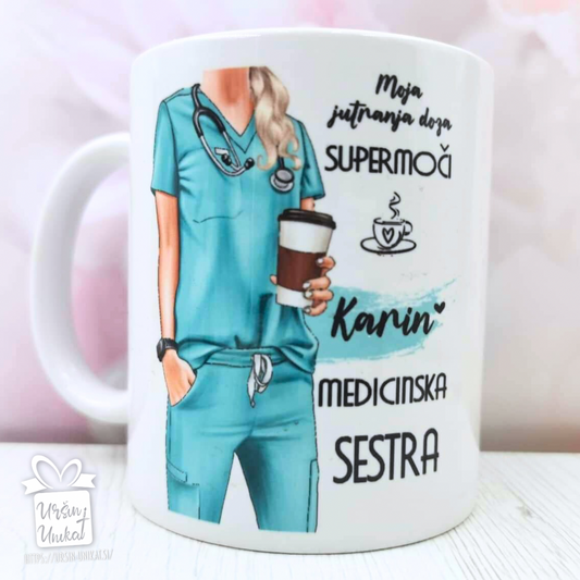Keramična  skodelica "MEDICINSKA SESTRA"