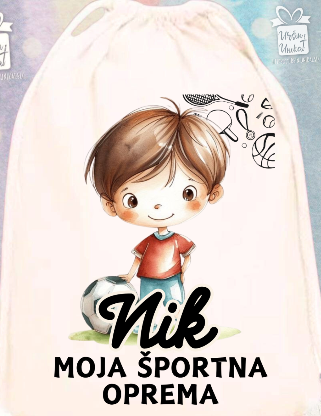 VREČA za športno opremo - za ŠOLO