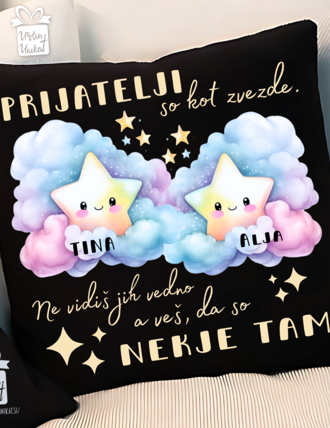 Blazina “Prijatelji” - s črno prevleko
