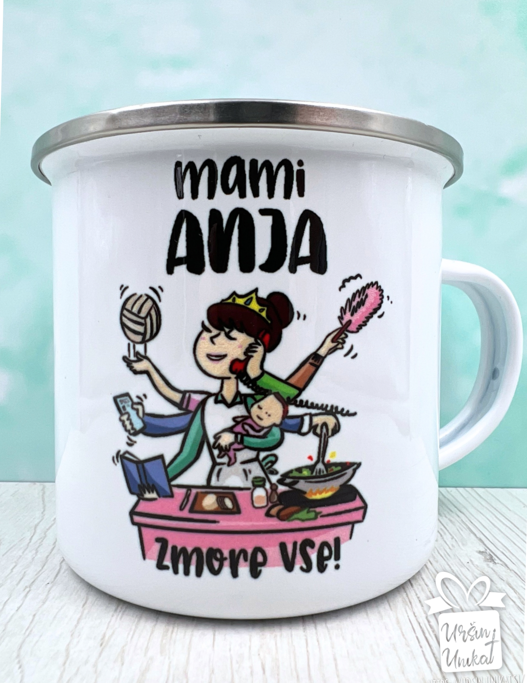 ODPRODAJA: emajlirana skodelica