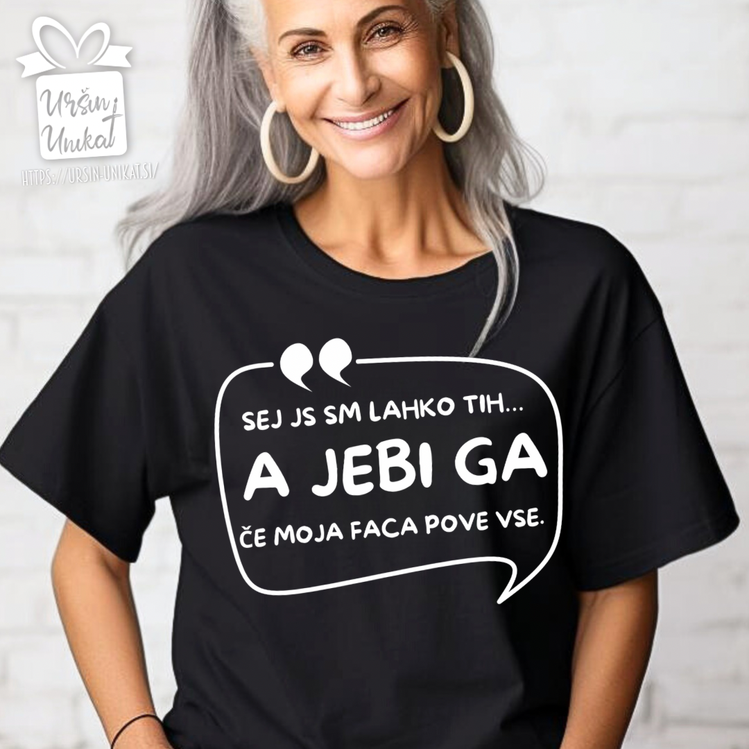 Bombažna majica "A jebi ga…" - smešno darilo