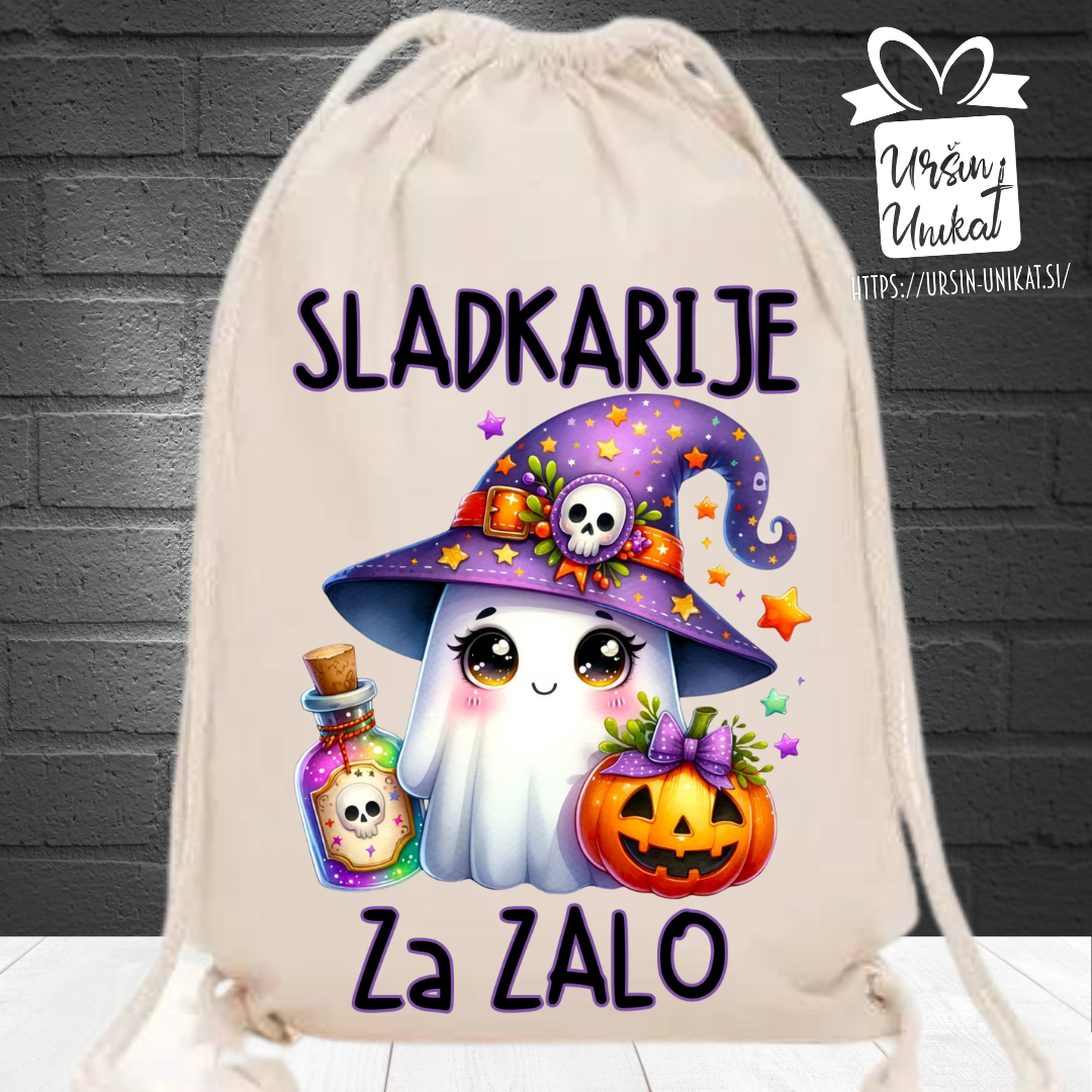 VREČA za SLADKARIJE - Otroško darilo za Noč čarovnic