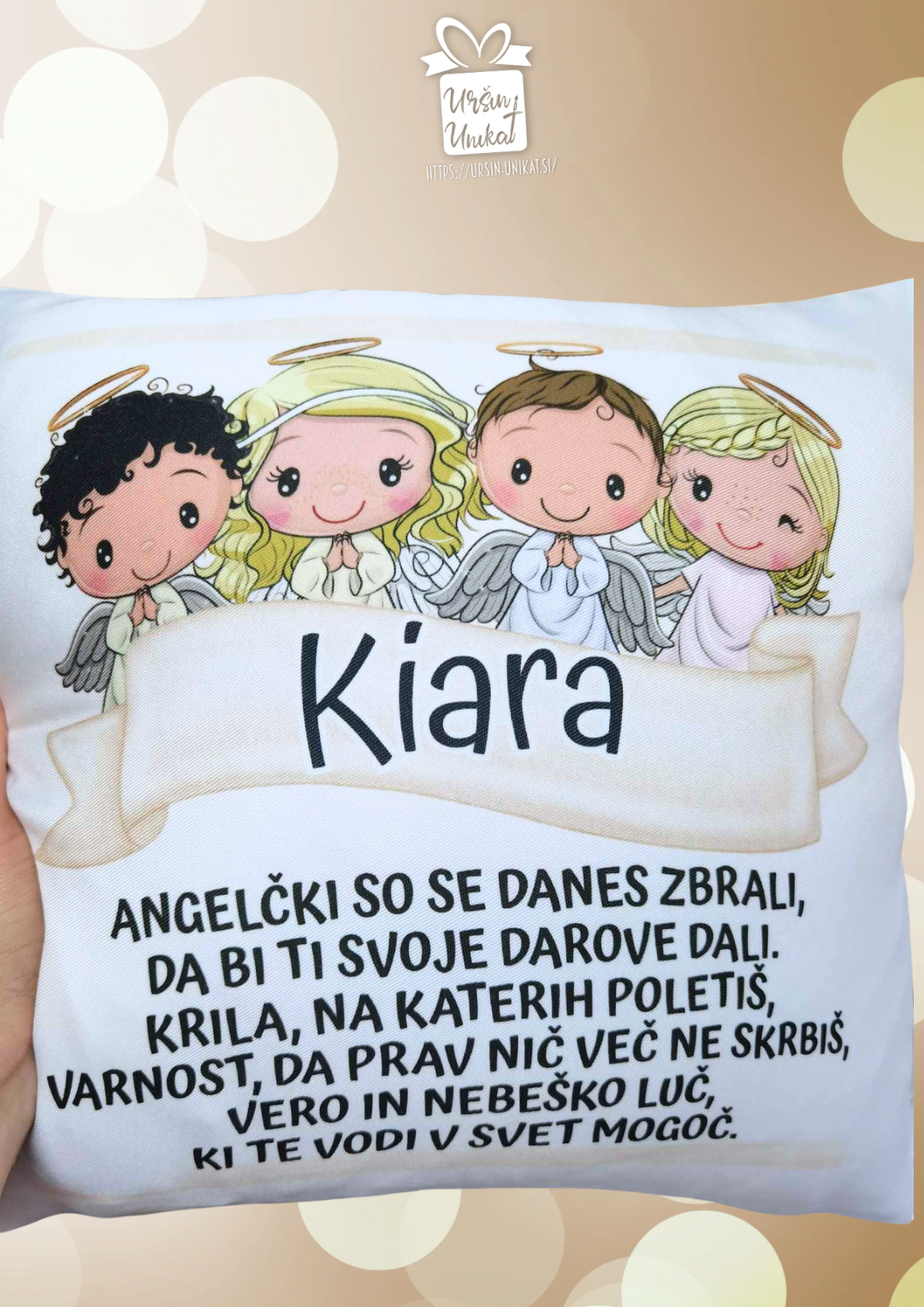 DARILO ZA SVETI KRST: Angelčki - avtorski verz - personalizirano darilo