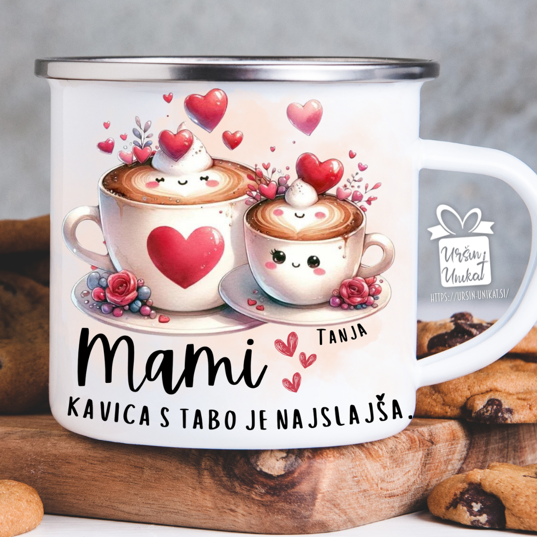 “Darilo za mami" DARILNI KOMPLET: skodelica + kavica