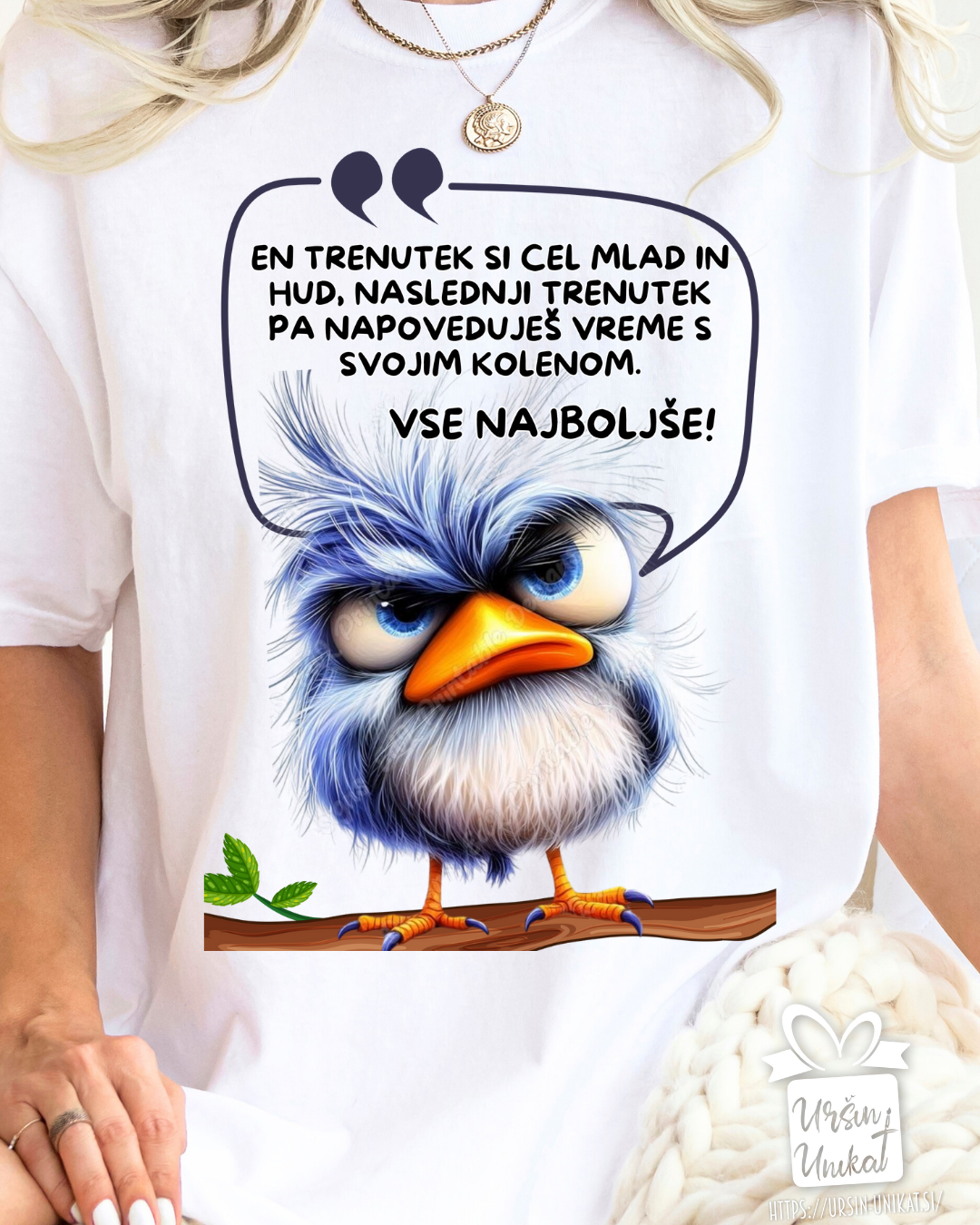 Bombažna majica “Vse najboljše” darilo za rojstni dan -