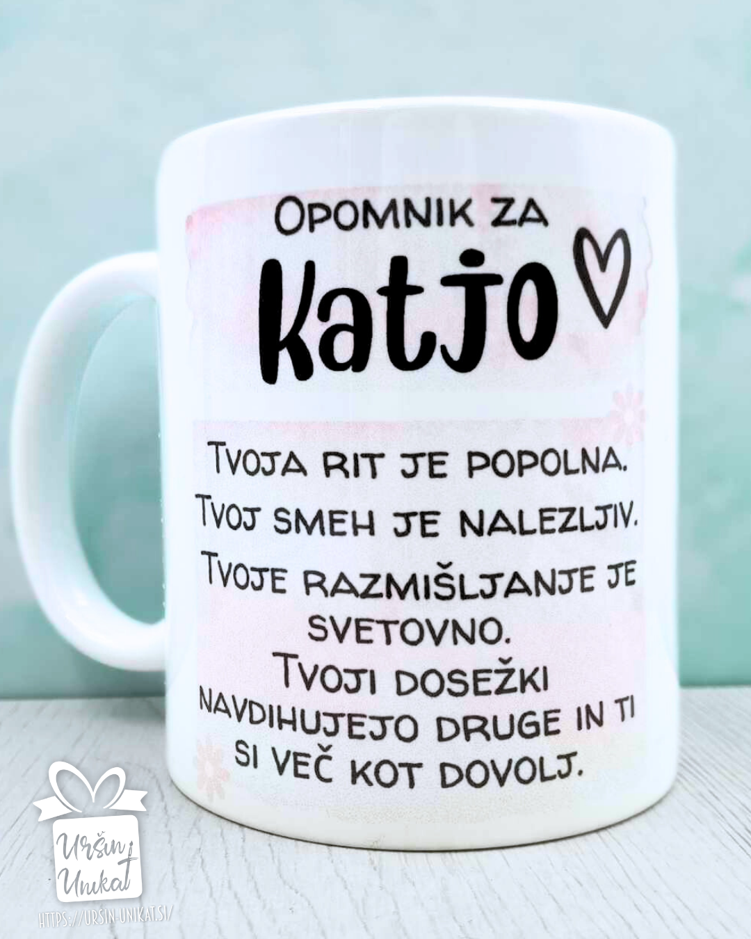 Skodelica "Opomnik za …” - več možnosti