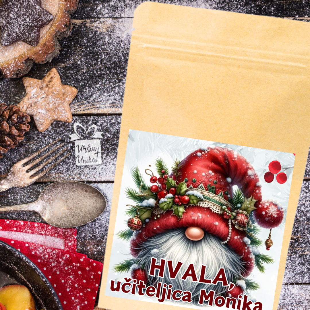 Božično darilo: HVALA - personalizirana kava z imenom