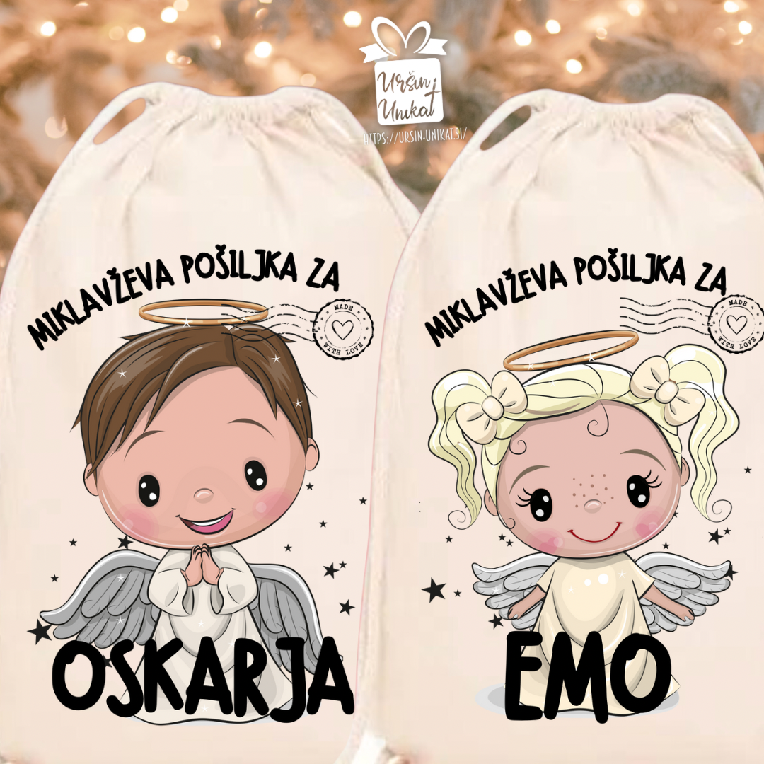 VREČA- MIKLAVŽEVA POŠILJKA - MIKLAVŽEVA VREČA - personalizirano darilo