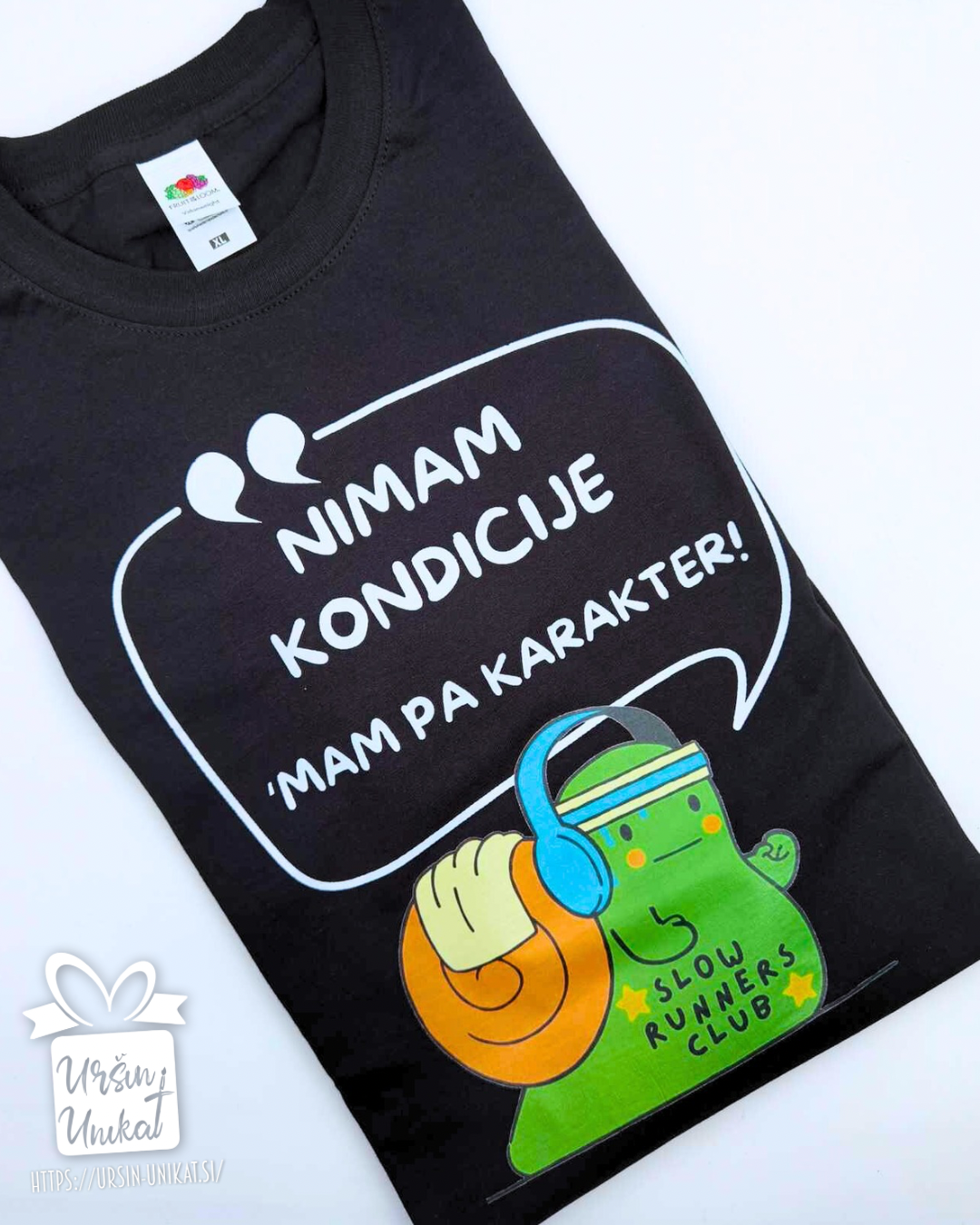 Bombažna majica “NIMAM KONDICIJE” - smešno darilo za tekače - tek
