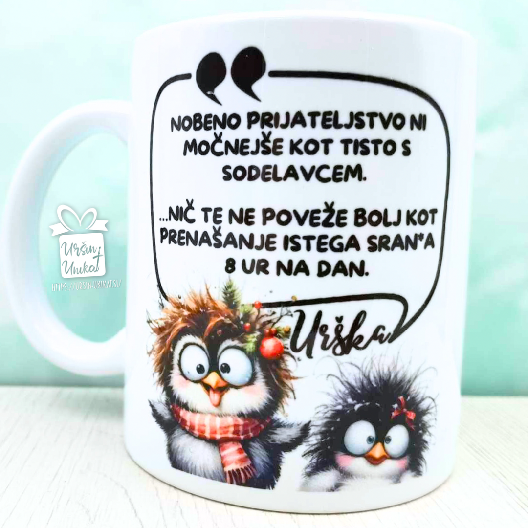 Božično darilo za sodelavce - skodelica “modrost”