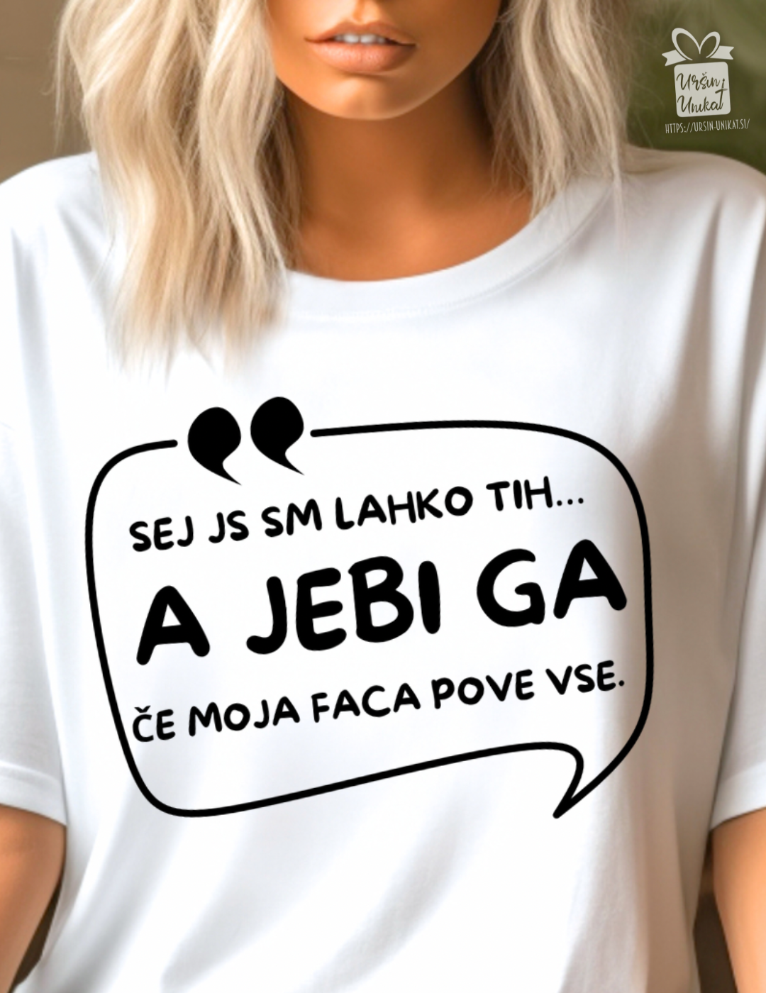 Bombažna majica "A jebi ga…" - smešno darilo