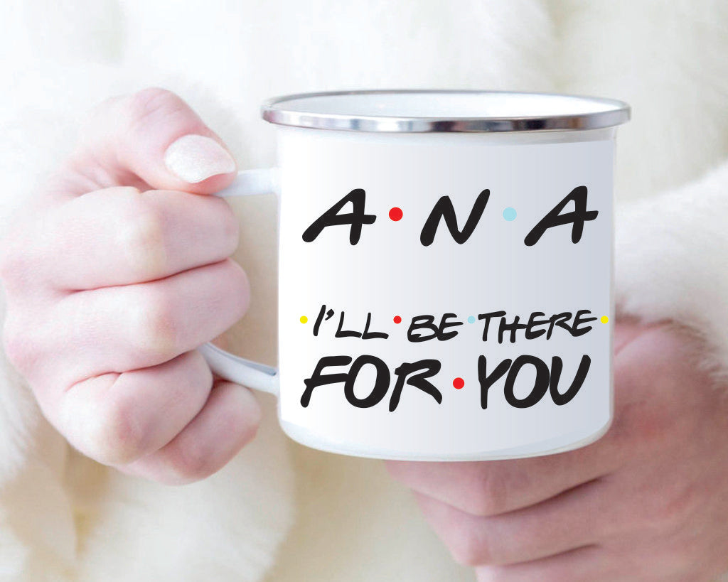 Keramična ali emajlirana skodelica "FRIENDS - I'll be there for you"