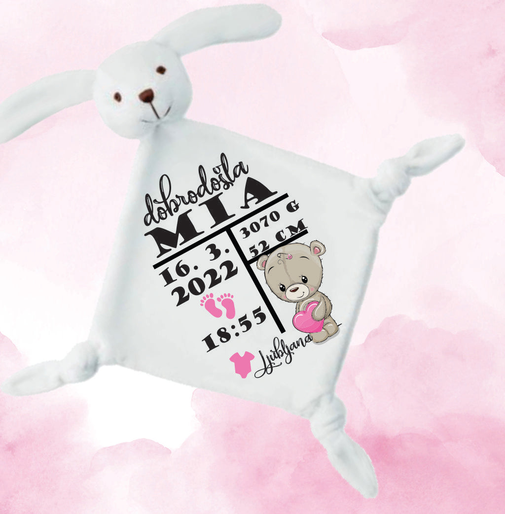 NINICA - PODATKI OB ROJSTVU za dečka ali deklico (telegram)