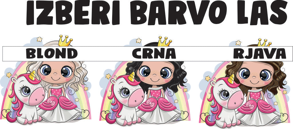 Blazina "PRINCESA IN SAMOROG" - več možnosti
