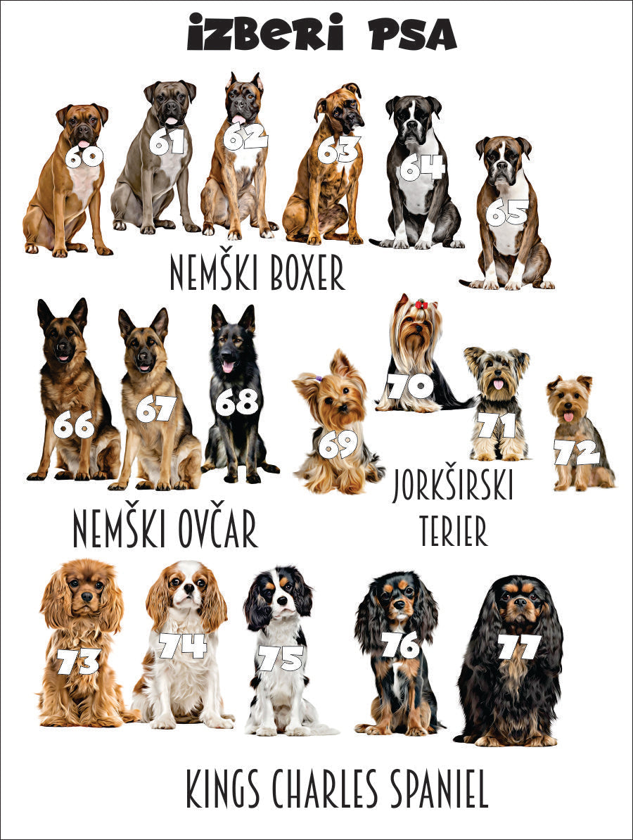 STENSKA GRAFIKA "PUNCA + KUŽA"