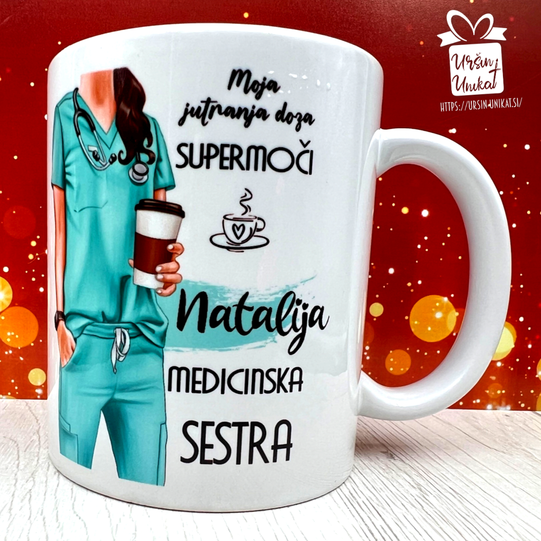 Keramična  skodelica "MEDICINSKA SESTRA"