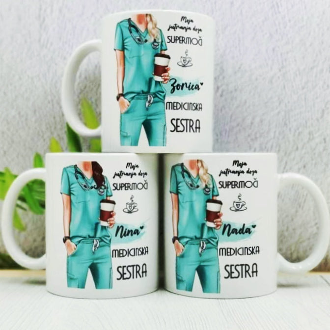 Keramična skodelica "MEDICINSKA SESTRA"