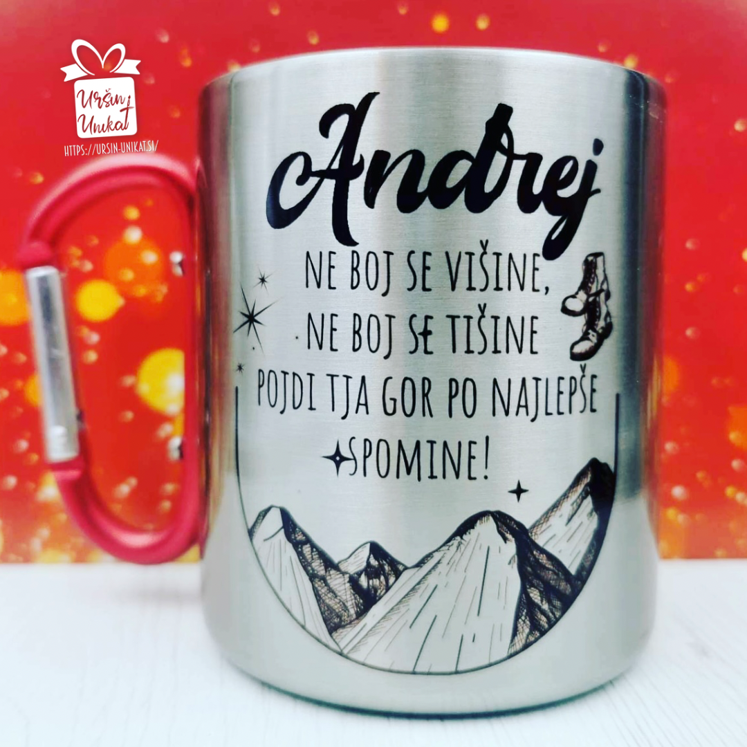 LONČEK S KARABINOM "NE BOJ SE VIŠINE"