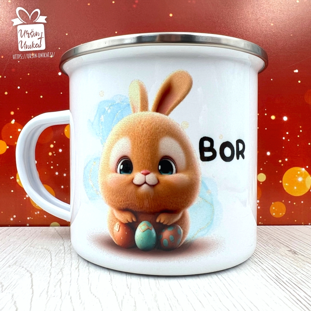 Otroški lonček - ZAJČEK SMEŠEK S PIRHI 3D