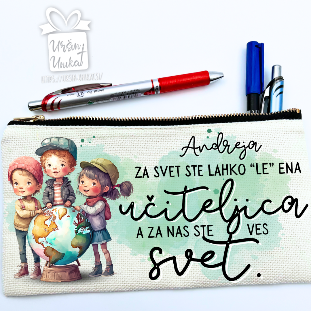 Darilo za učiteljico - Lanena peresnica