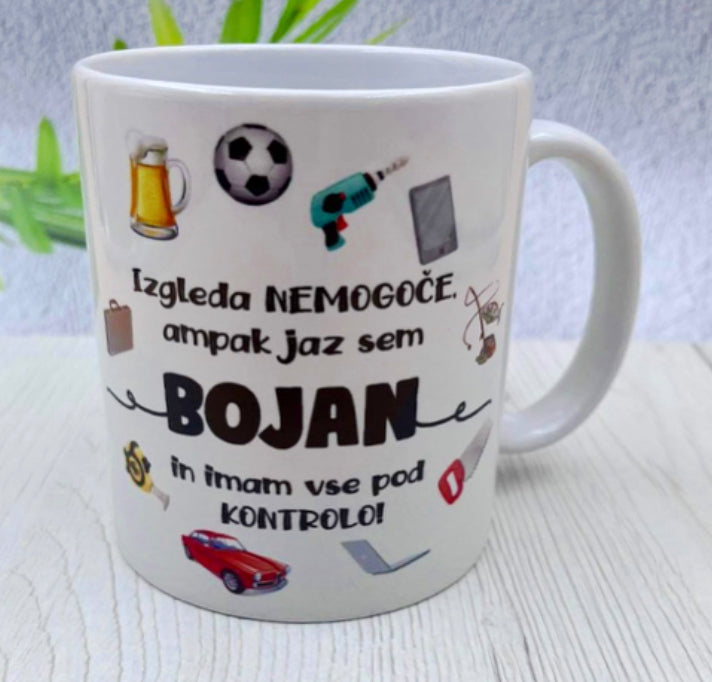 Keramična skodelica - IZGLEDA NEMOGOČE - ZANJ