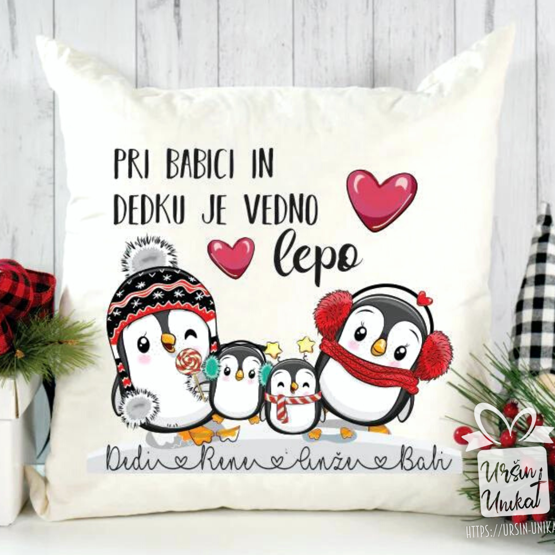 Blazina "PINGVINI - PRI BABICI IN DEDKU JE VEDNO LEPO" Več možnosti