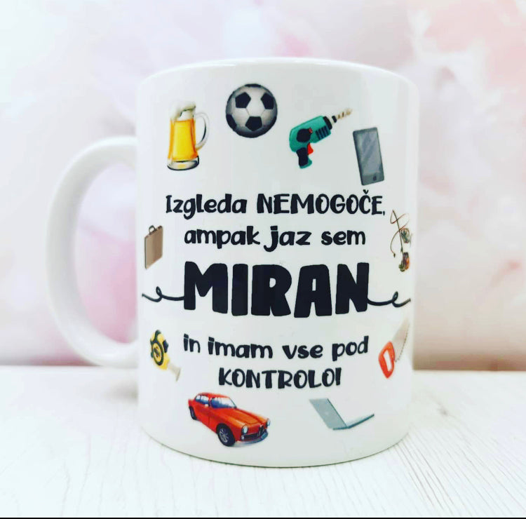 Keramična skodelica - IZGLEDA NEMOGOČE - ZANJ