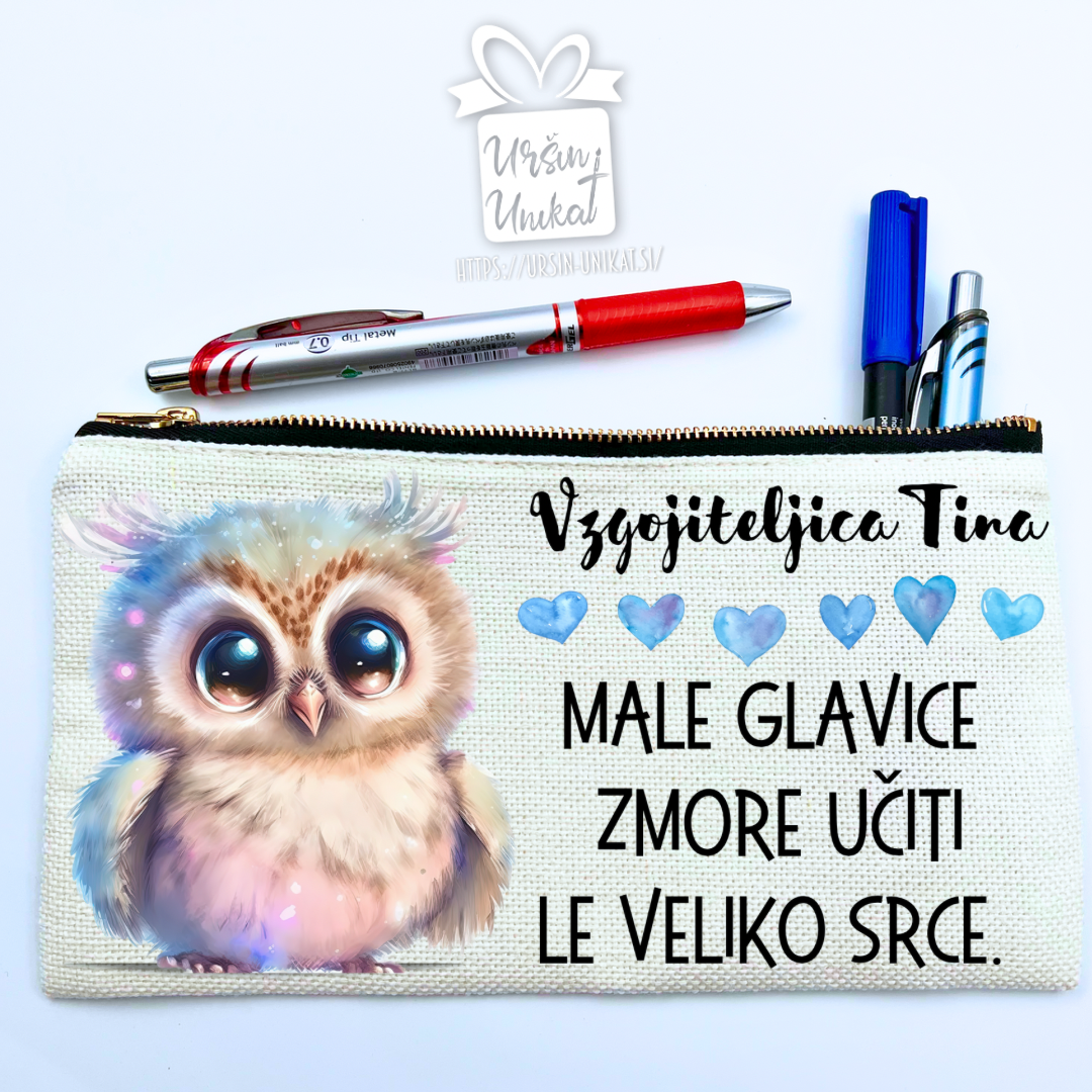 Lanena peresnica ali toaletka “Male glavice” - za vzgojiteljice ali učiteljice