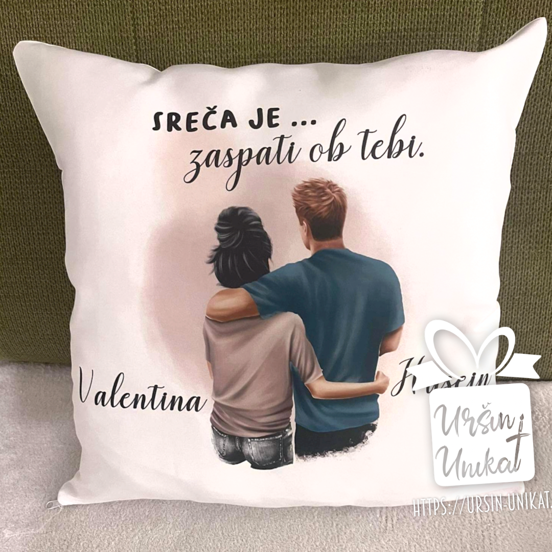 Blazina "Sreča je … zaspati ob tebi” - več možnosti