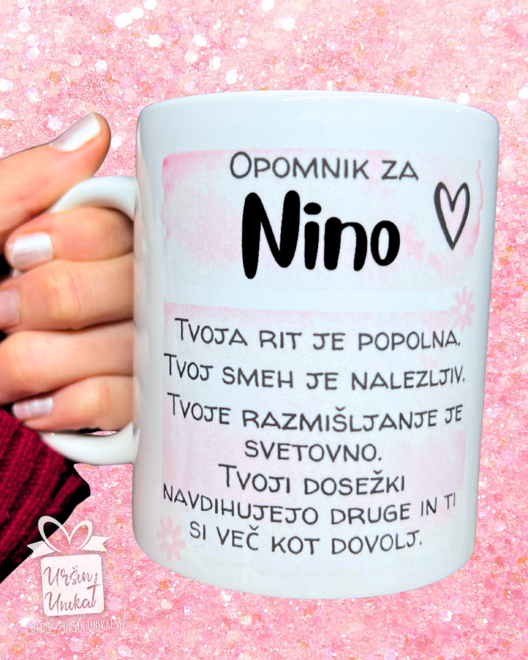 Skodelica "Opomnik za …” - več možnosti