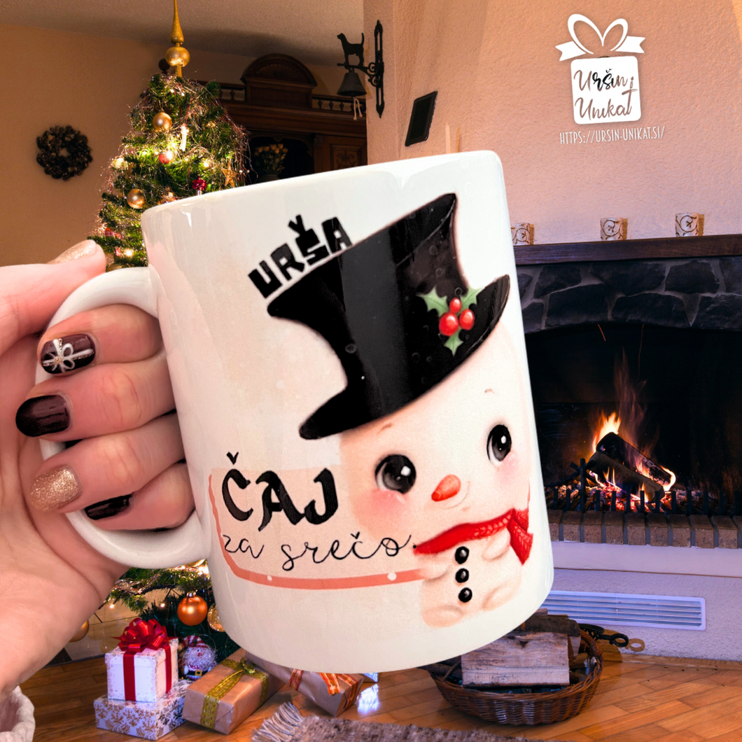 Božično darilo: DARILNI KOMPLET “sreča” - skodelica + kava ALI čaj