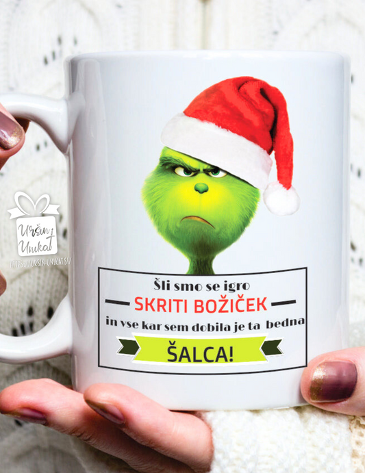 “Keramična skodelica - SKRITI BOŽIČEK GRINCH "