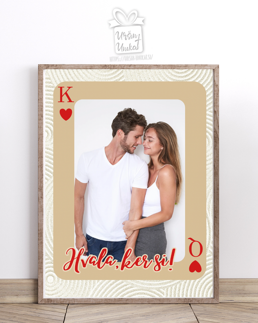 Stenska grafika - plakat - FOTO darilo za valentinovo, obletnico …