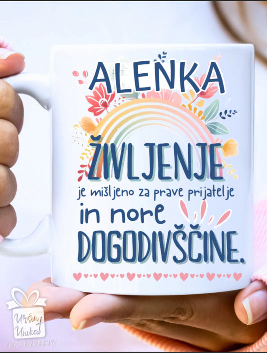 SKODELICA - Prijatelji in nore dogodivščine - darilo za prijateljico