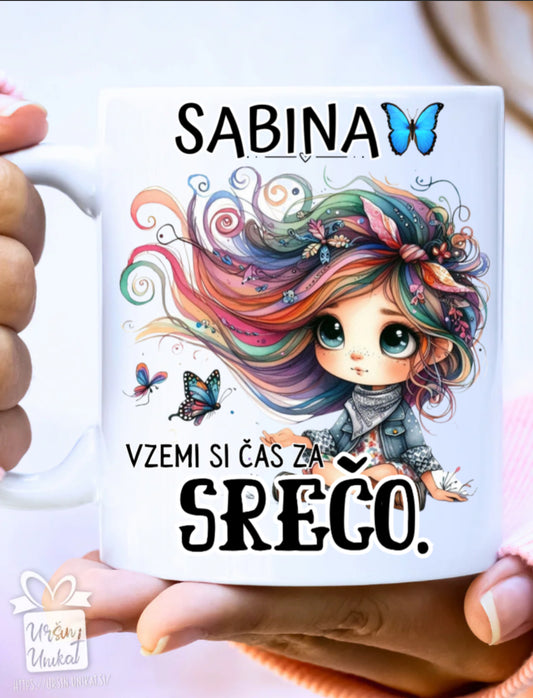 SKODELICA "Vzemi si čas za srečo” - DARILO ZA PRIAJTELJICO