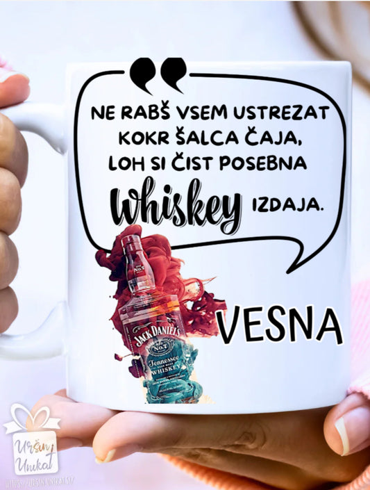 Emajlirana ali keramična skodelica "Ne rabš vsem ustrezat” Smešno darilo