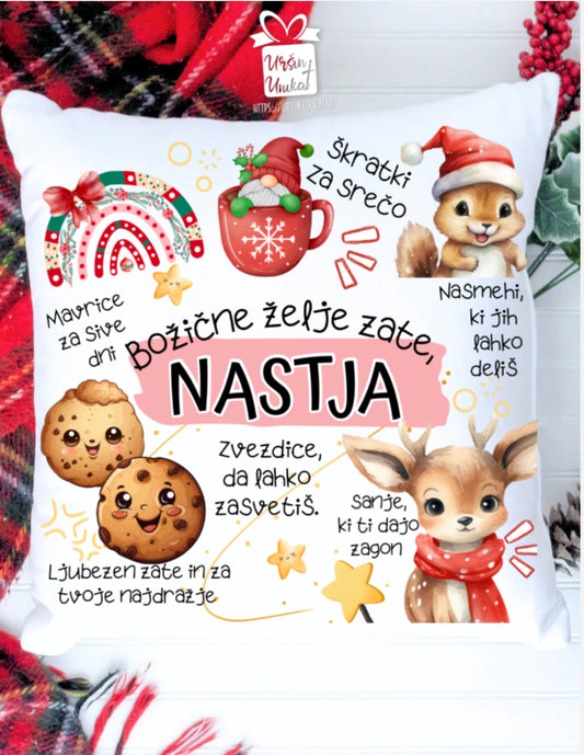 BLAZINA "Božične želje zate” - personalizirano Božično darilo