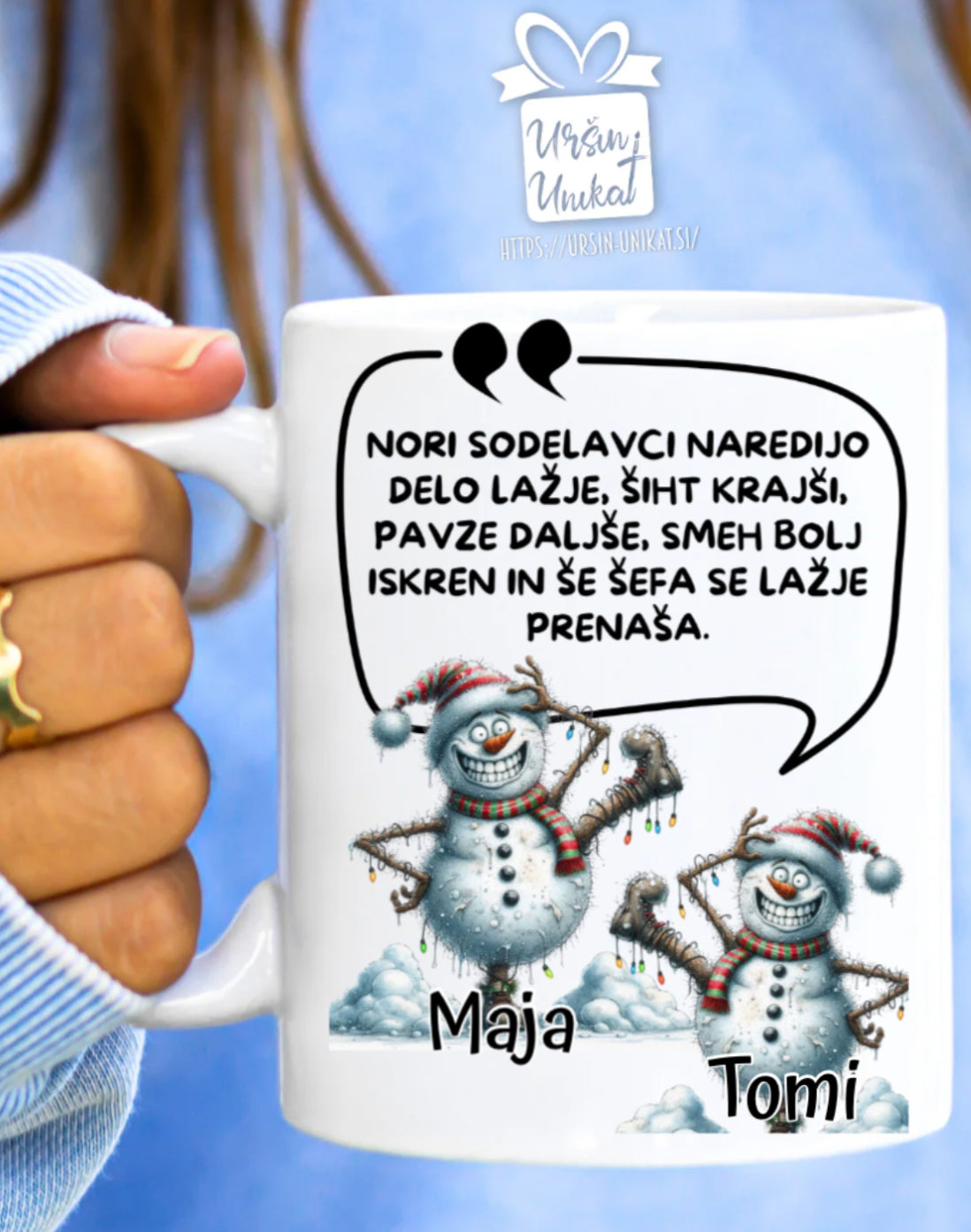 Skodelica “Sodelavci” - smešno darilo