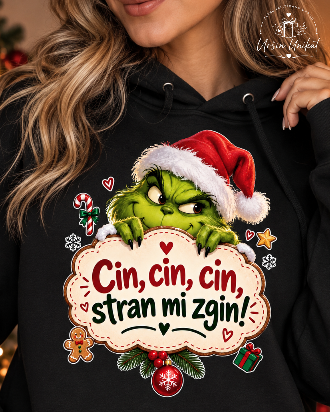 Majica ali hoodie - CIN, CIN, CIN, stran mi zgin
