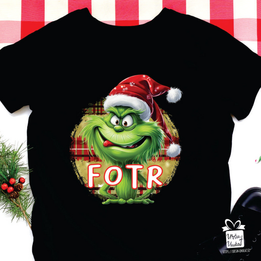 Bombažna majica - GRINCH - naziv po želji - BOŽIČNO DARILO